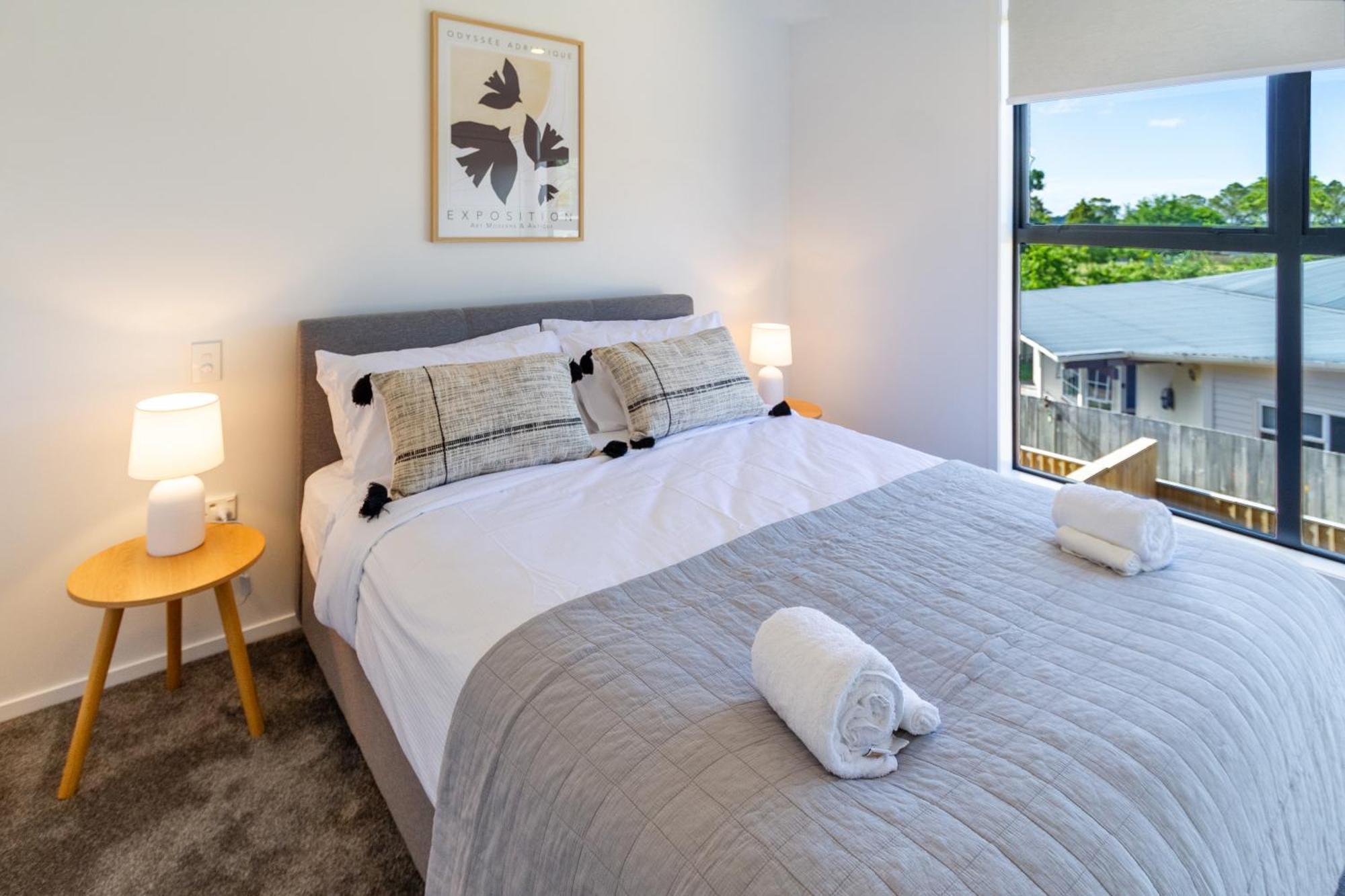 Chic 2-Bed Gem: Trust Arena Proximity - West Akl Lejlighed Auckland Eksteriør billede